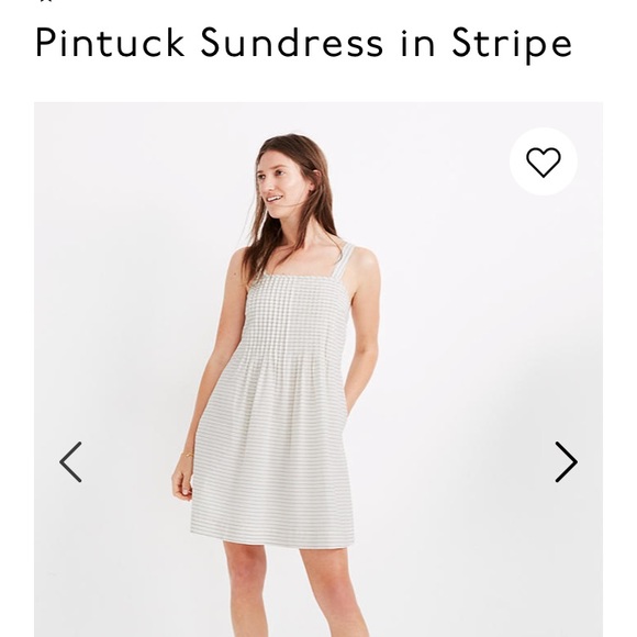 Madewell Dresses & Skirts - Madewell Striped Pintuck Dress- Super Cute!❤️